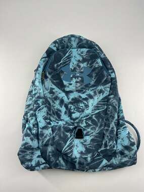 Under Armour Sack Backpack Blue Tie dye Camo School Cinch Bag Zippers